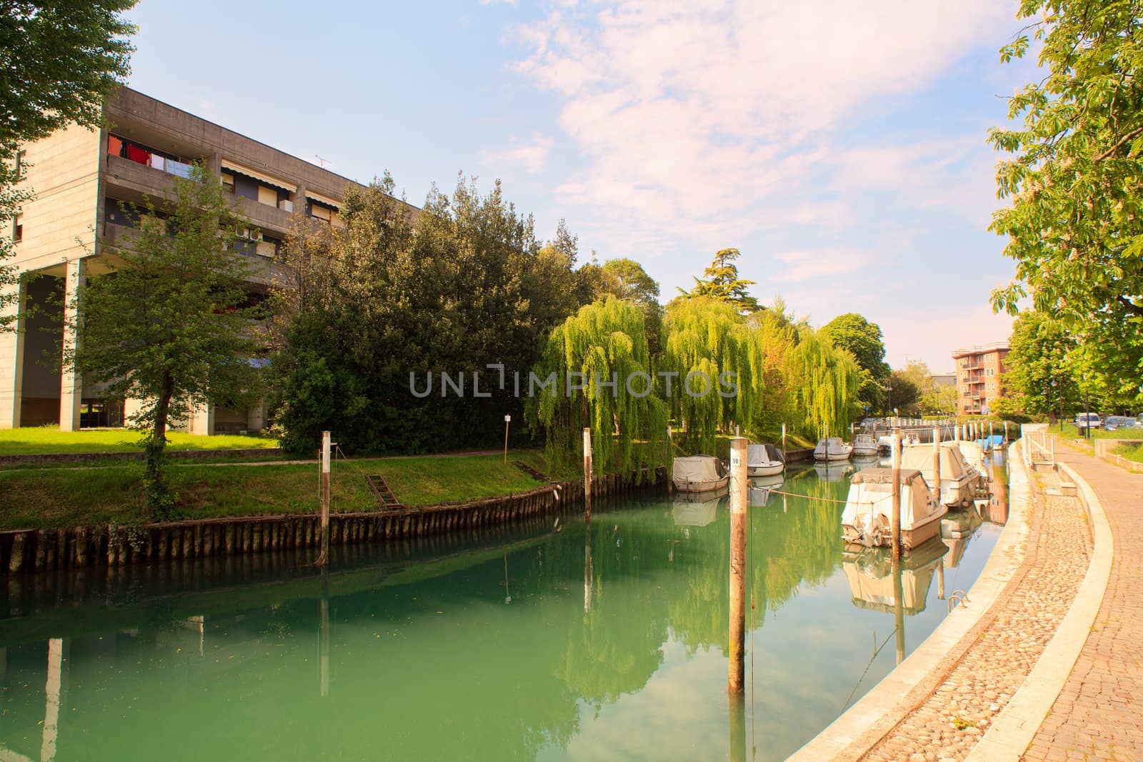 View of Taglio river, Cervignano - Italy