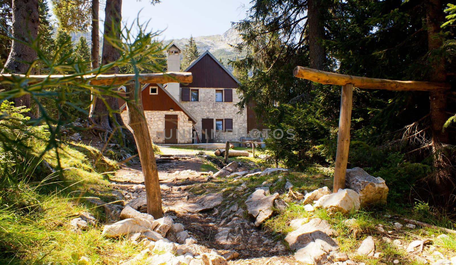 View of a Shelter in the Slovenian Julian Alps