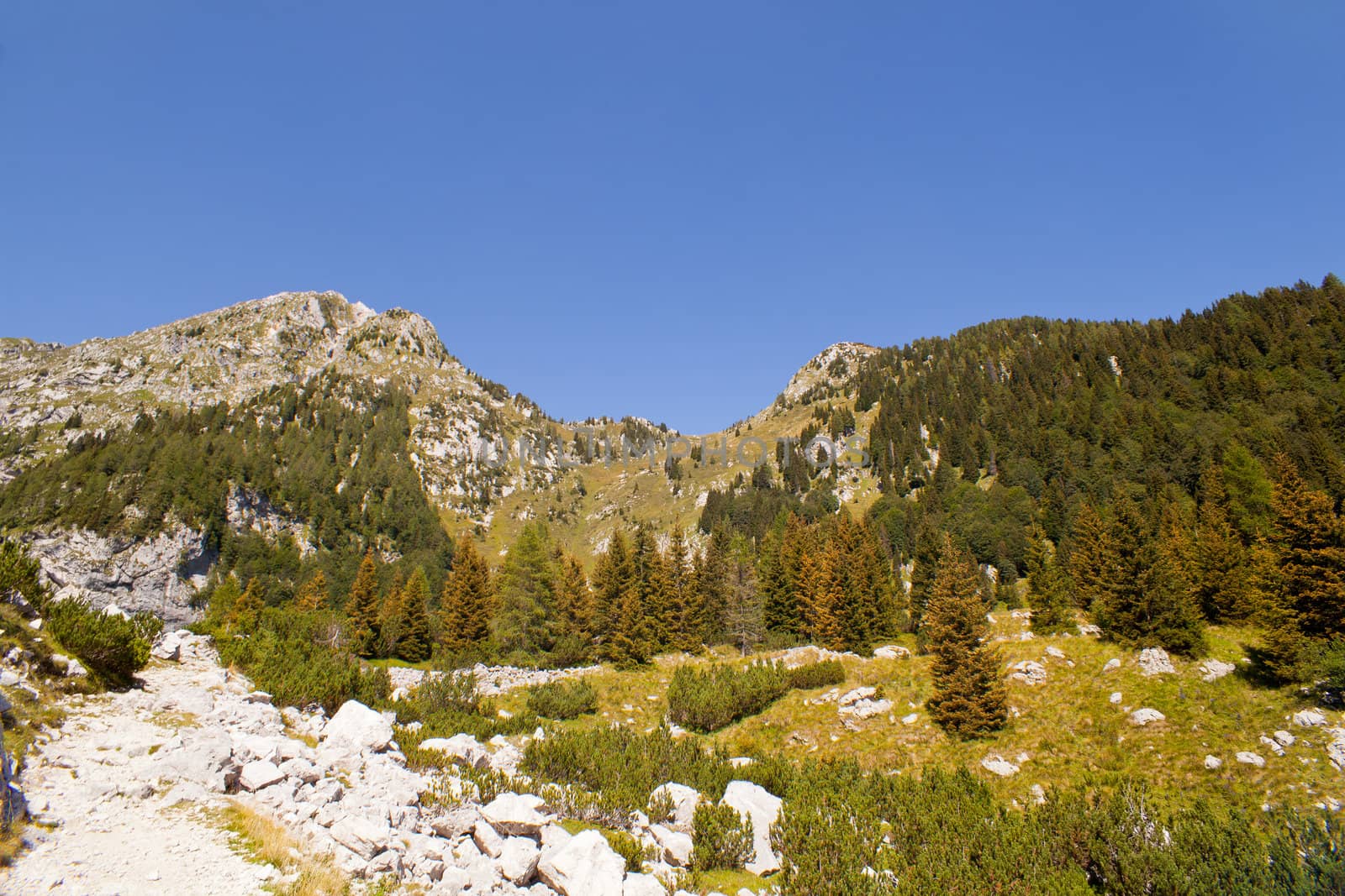 View of Krn mountain, Slovenian julian alps
