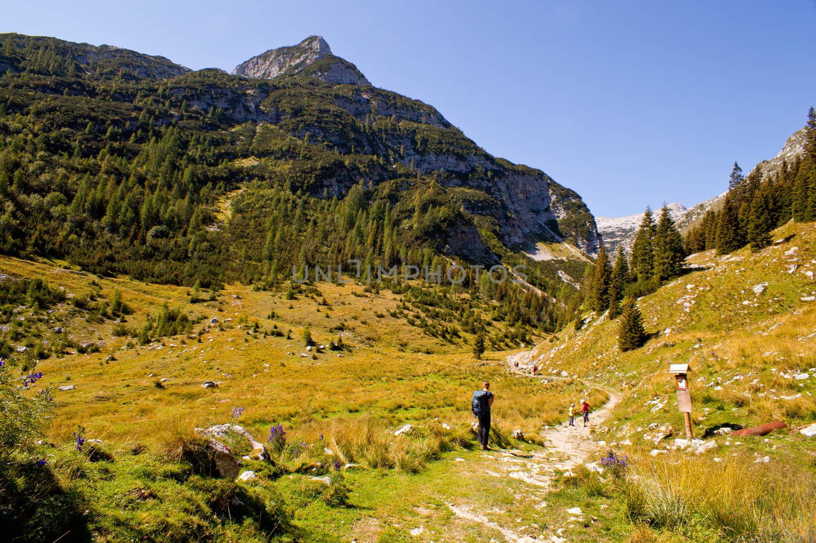 View of Krn mountain, Slovenian julian alps