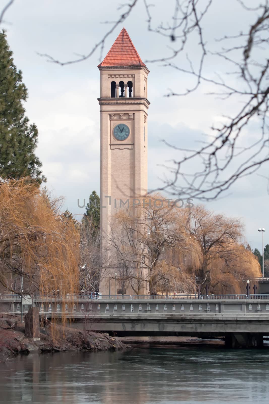 Clock tower in Riverfront Park, site of the 1974 World's Fair, i by digidreamgrafix