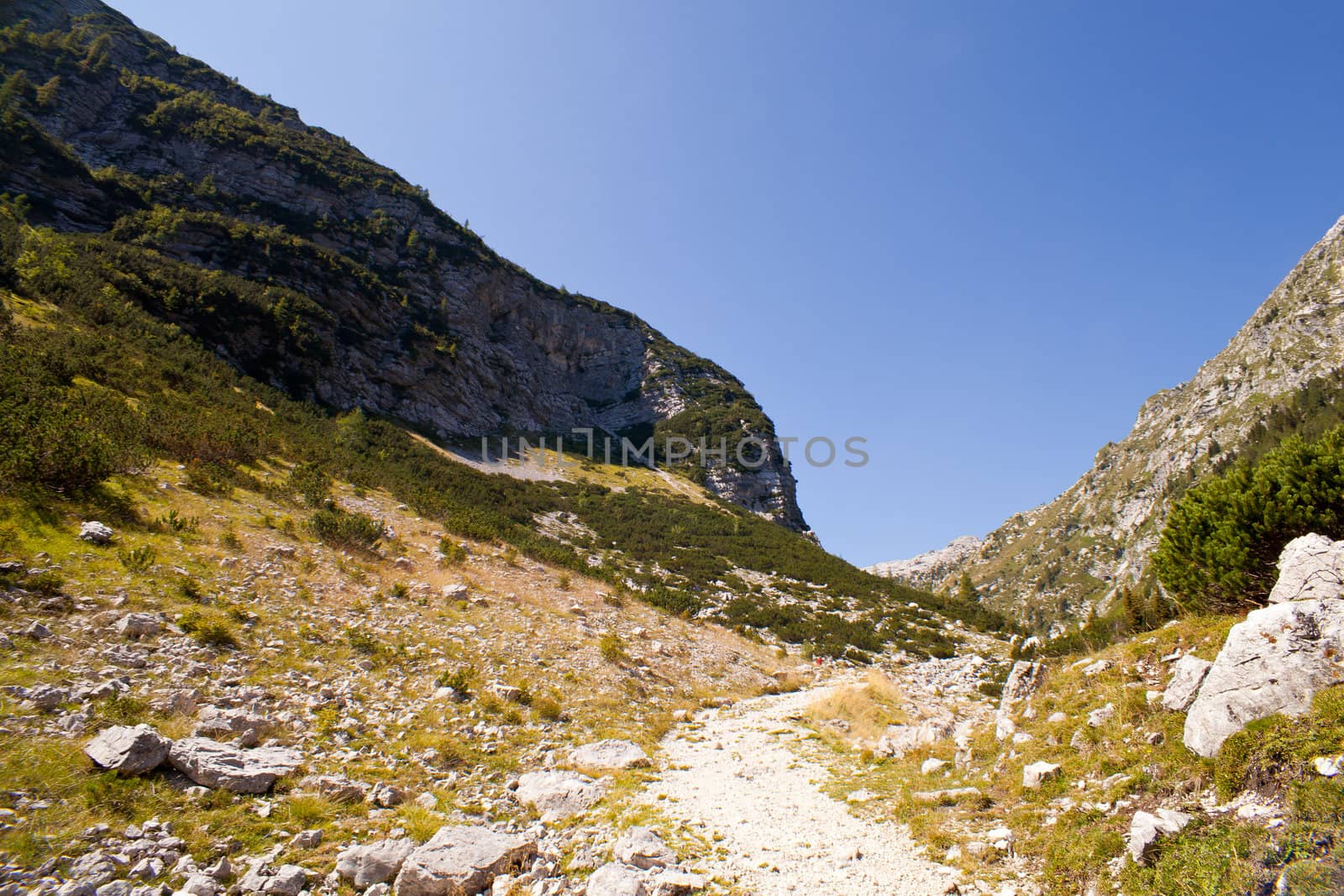 View of Krn mountain, Slovenian julian alps