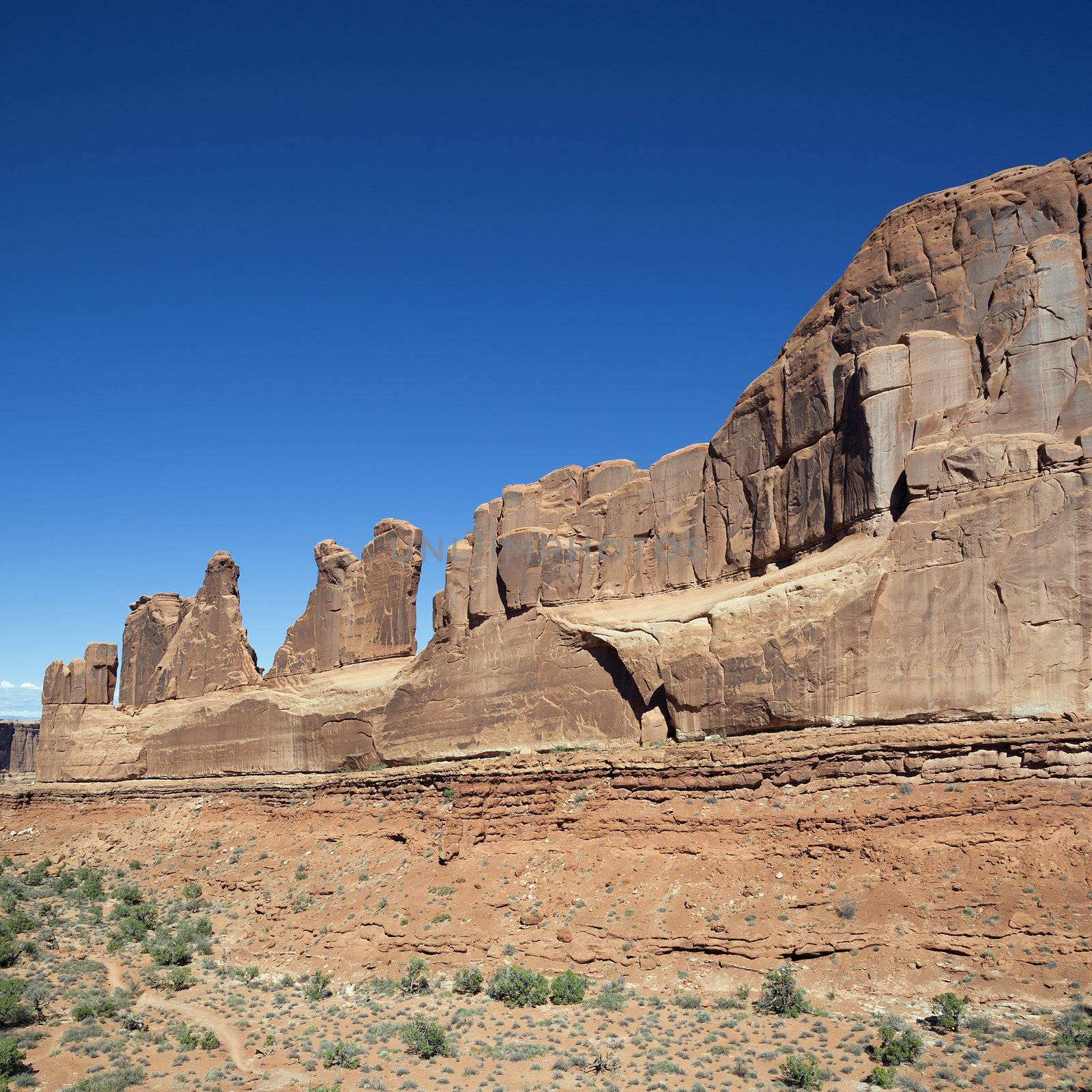 Red rocks in Arches National park, Utah 