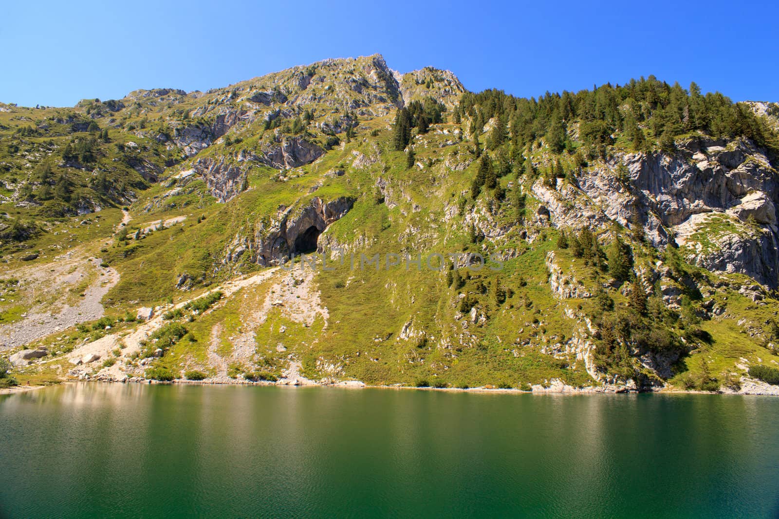 View of krnsko lake in the summer, Slovenia - Europe
