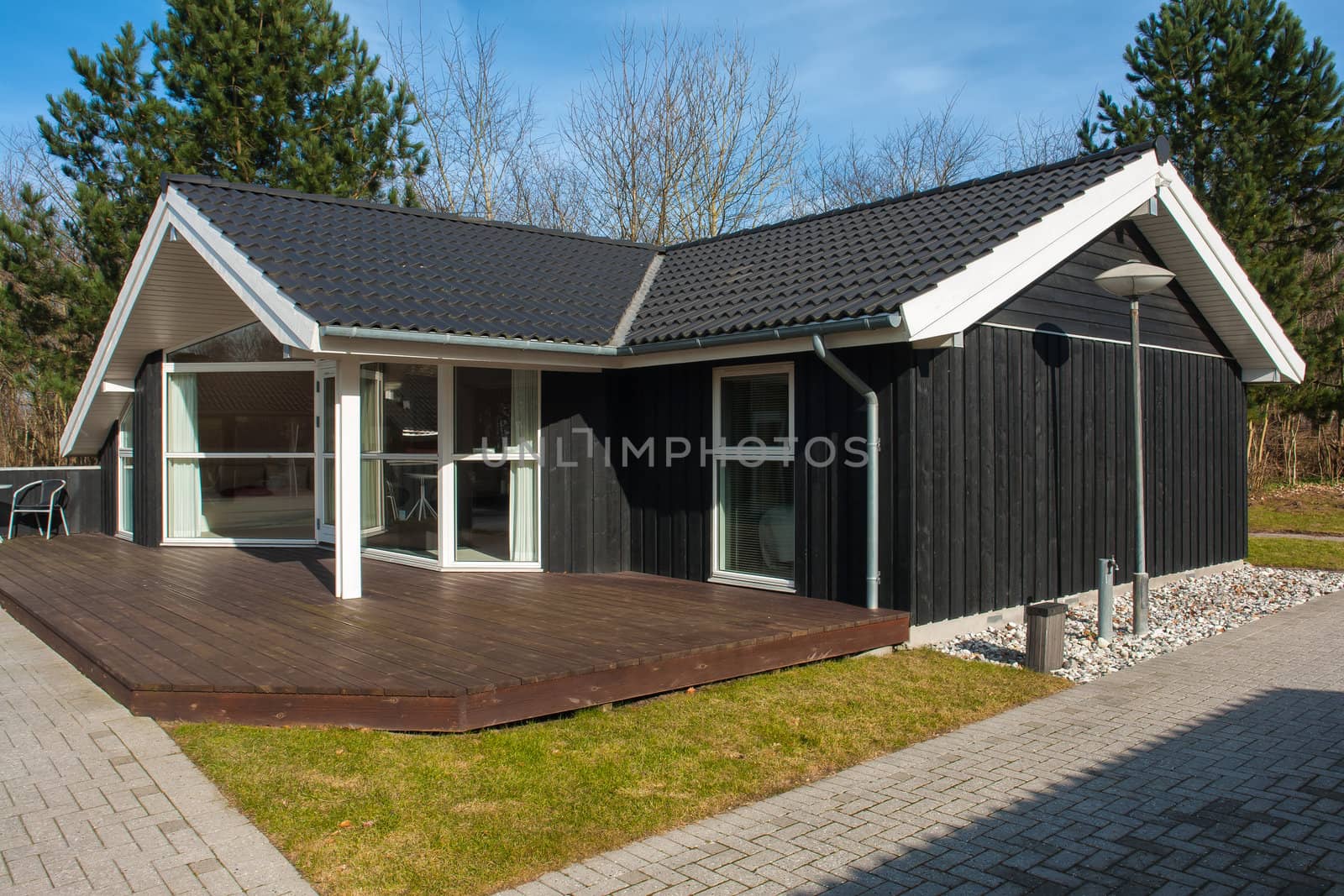Modern style designed private wooden home summer house