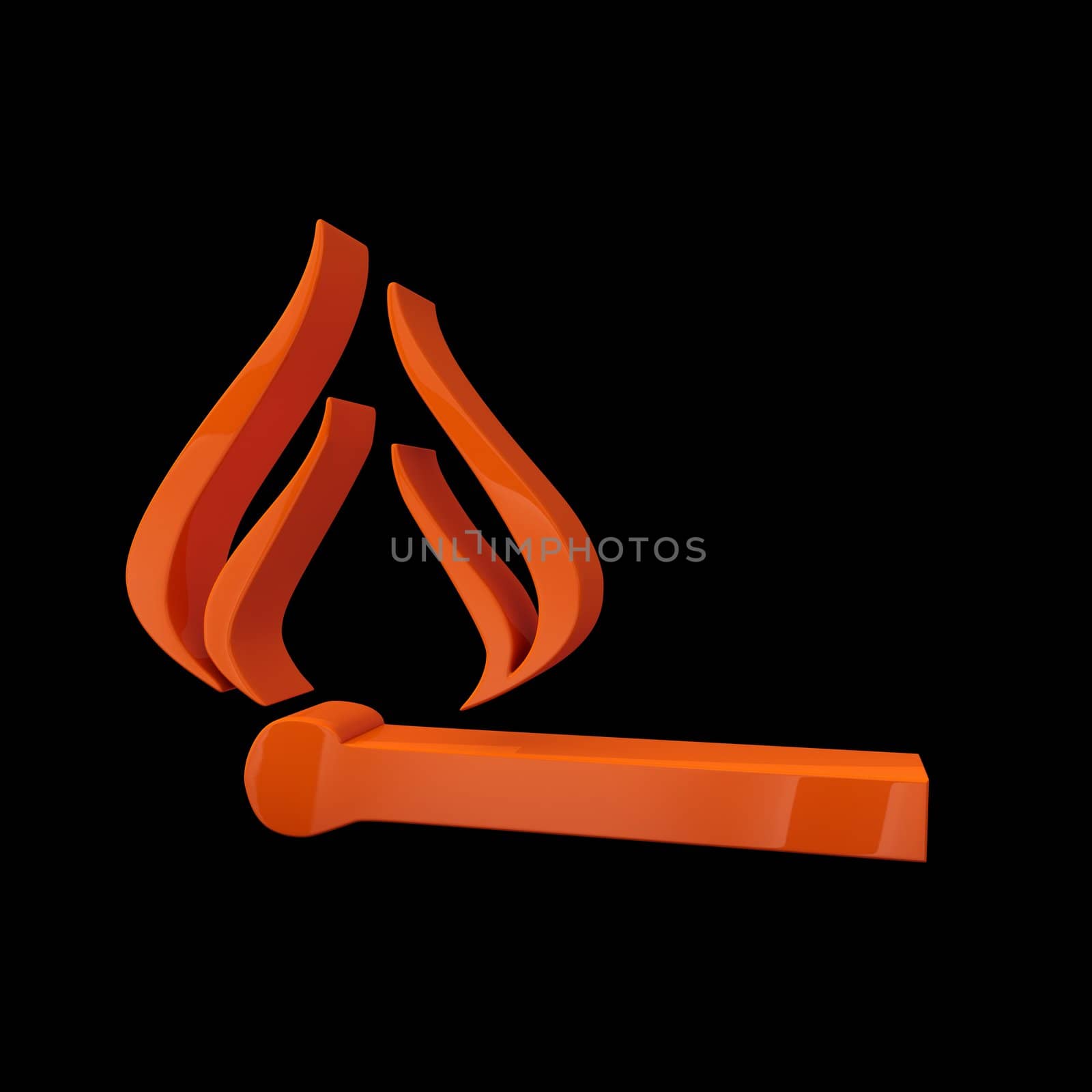 Matchstick fire by 3DAgentur