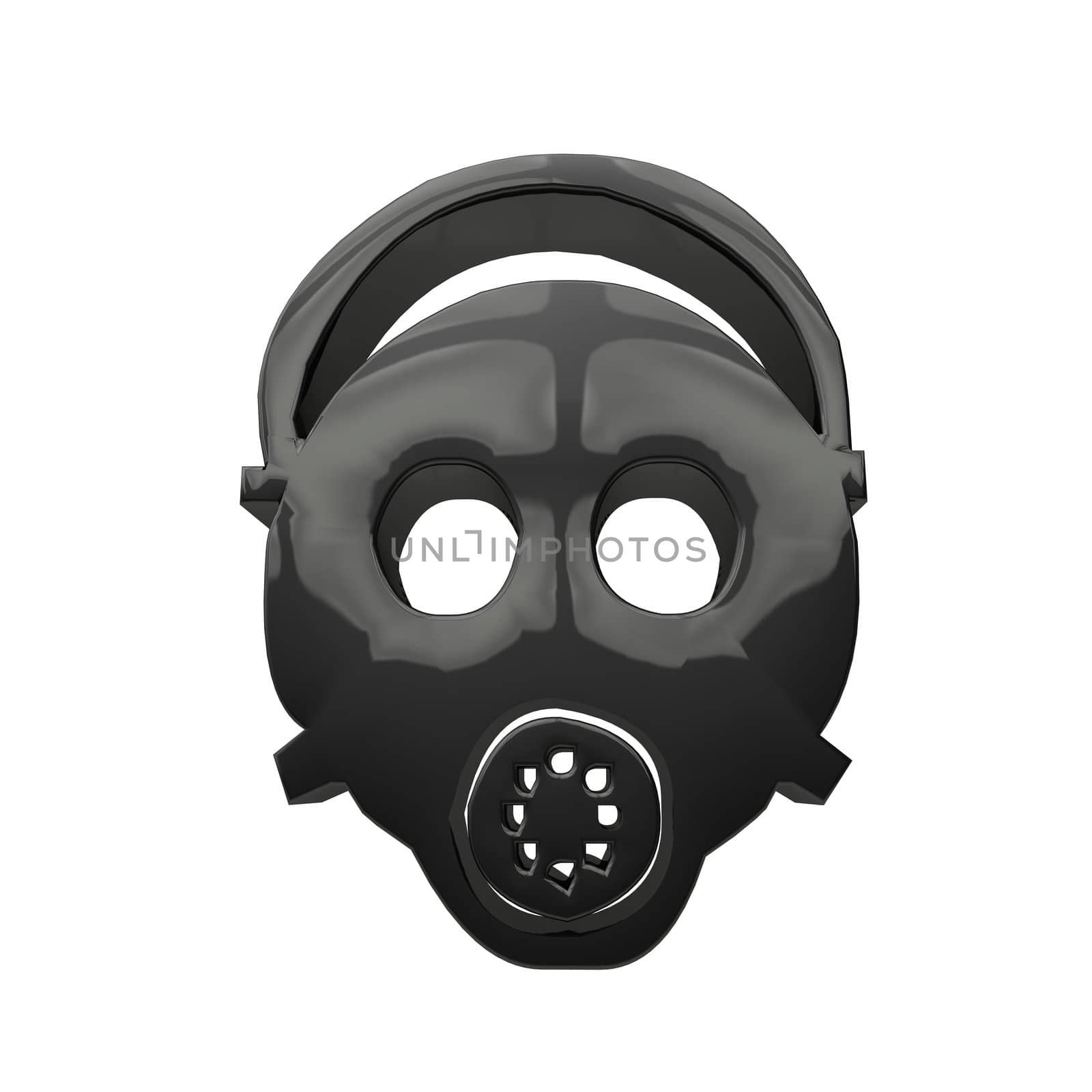Gas Mask Icon by 3DAgentur
