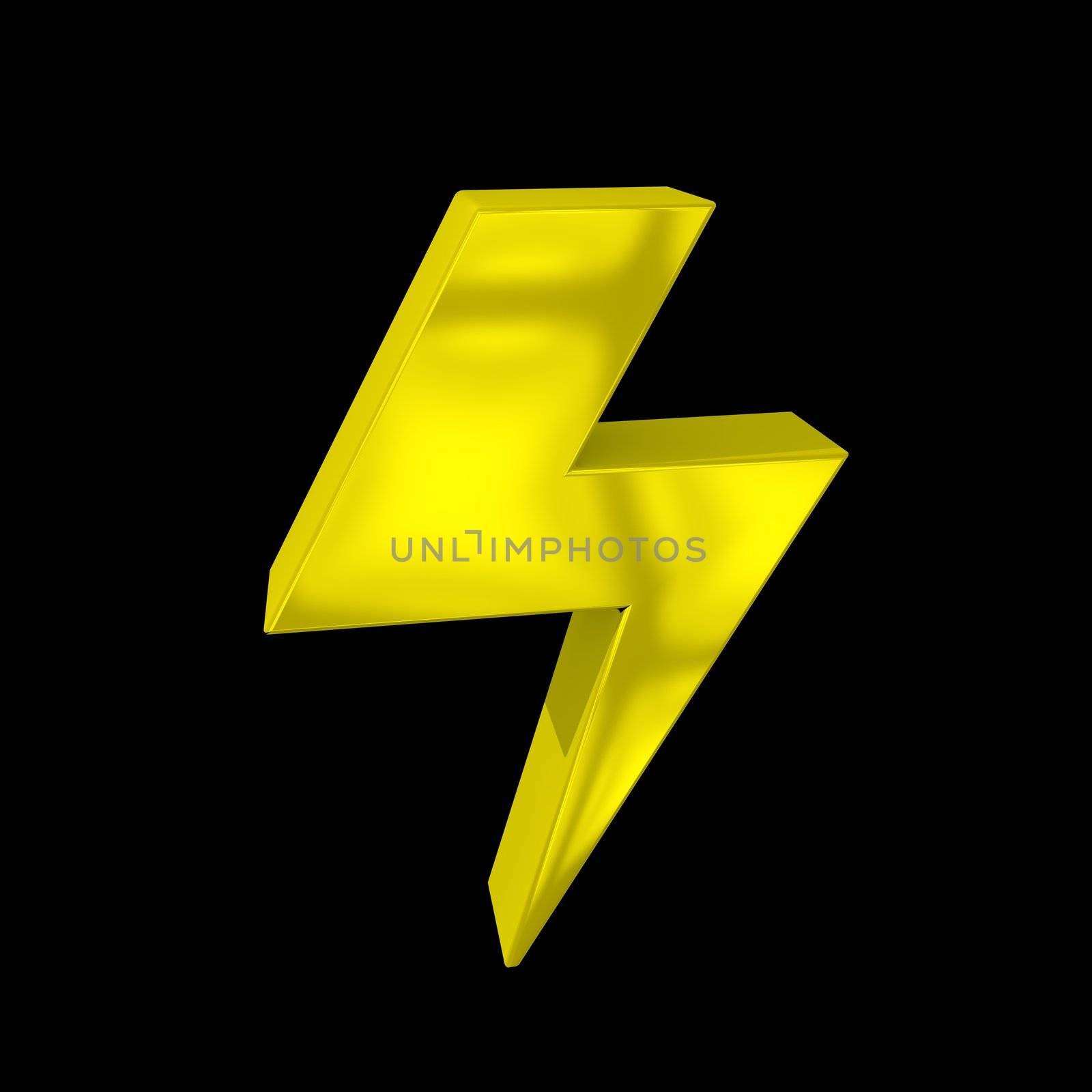Electric Lightning Icon by 3DAgentur