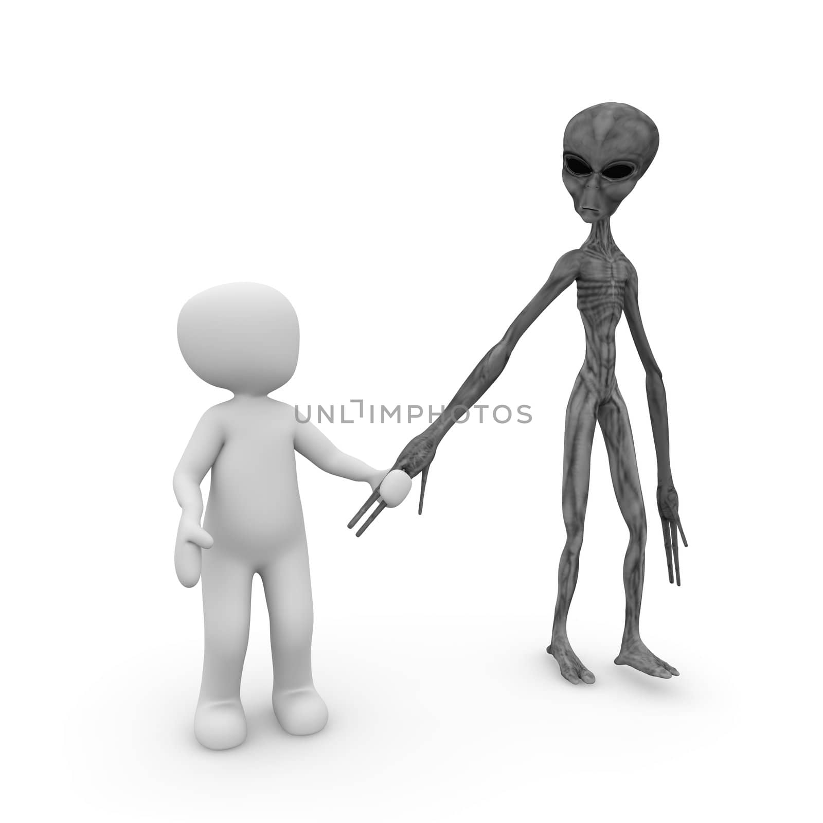 Alien to the hand by 3DAgentur