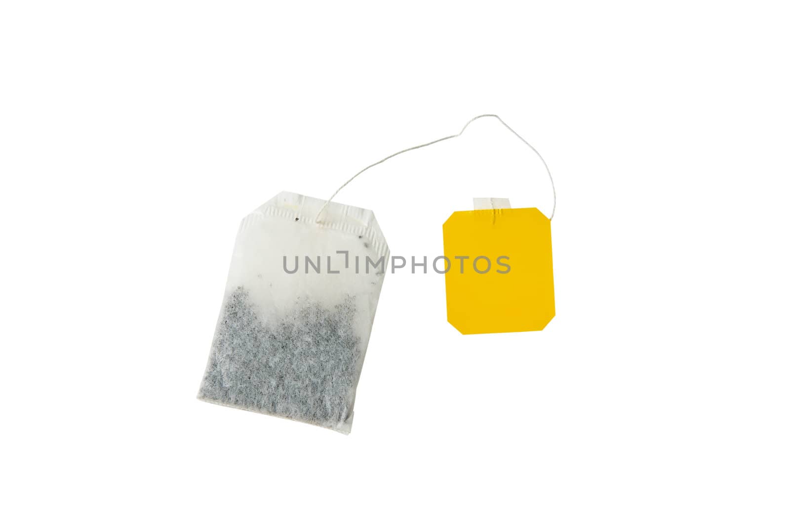 teabag isolated on white with clipping path