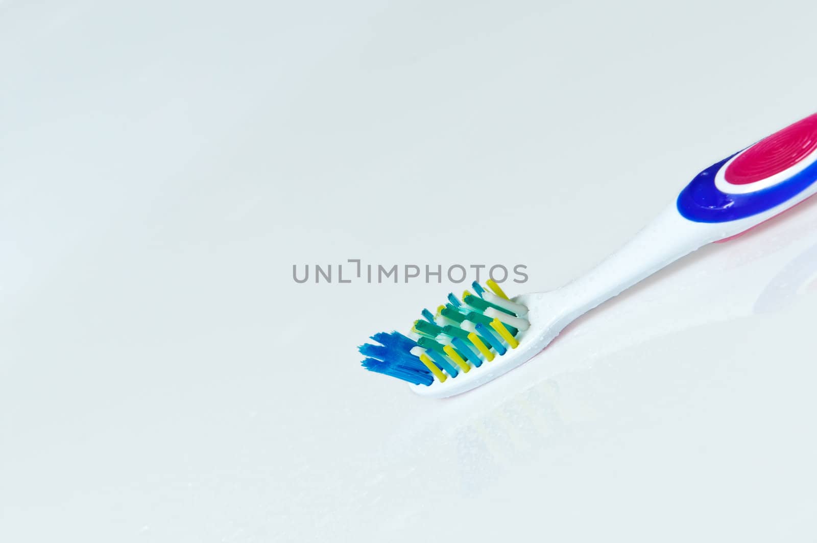 Toothbrush on a light background