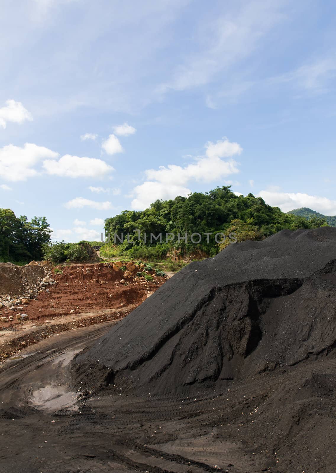 Coal Stock pile. used in the industry.