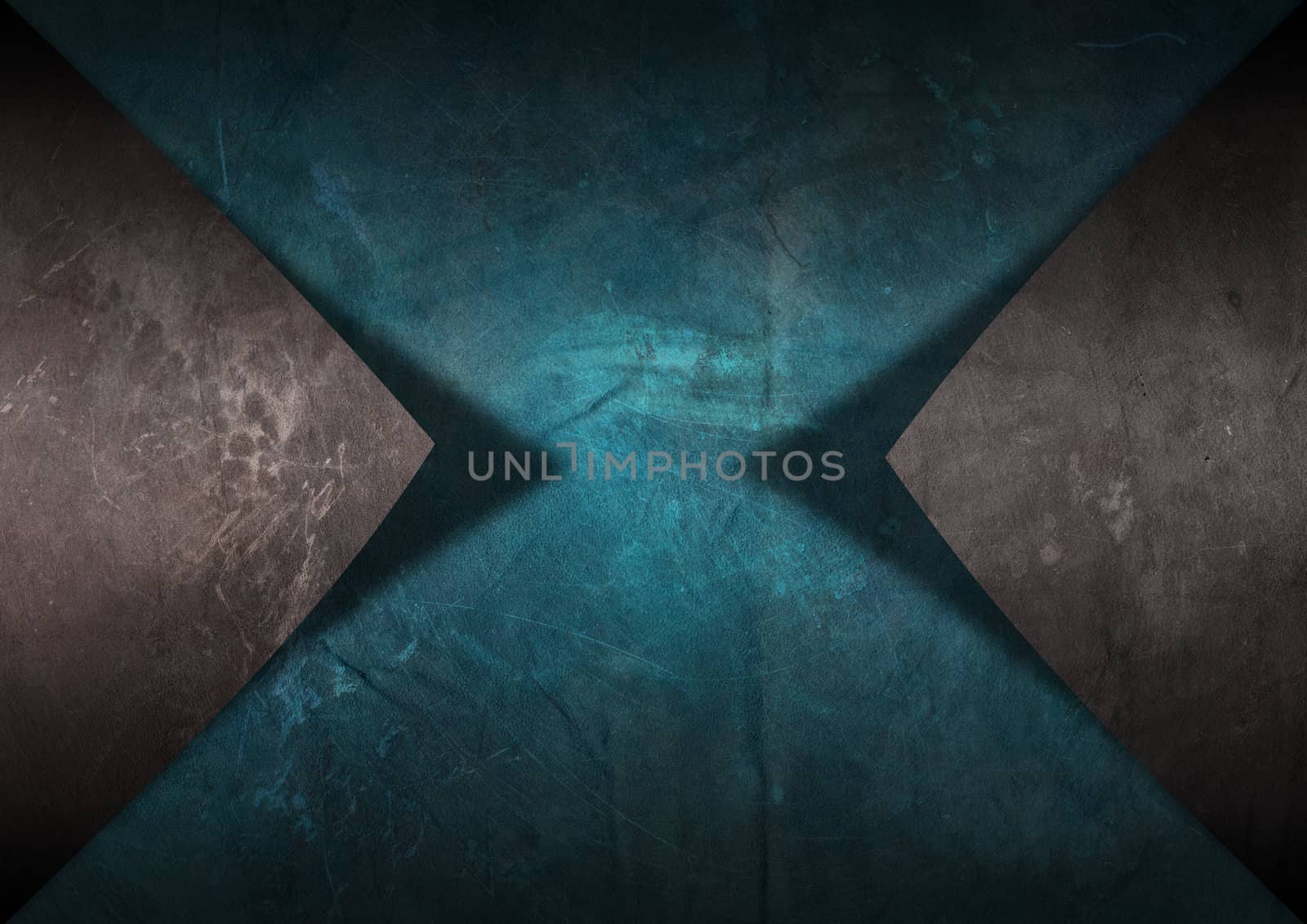 Blue and gray metallic grunge background with shadows
