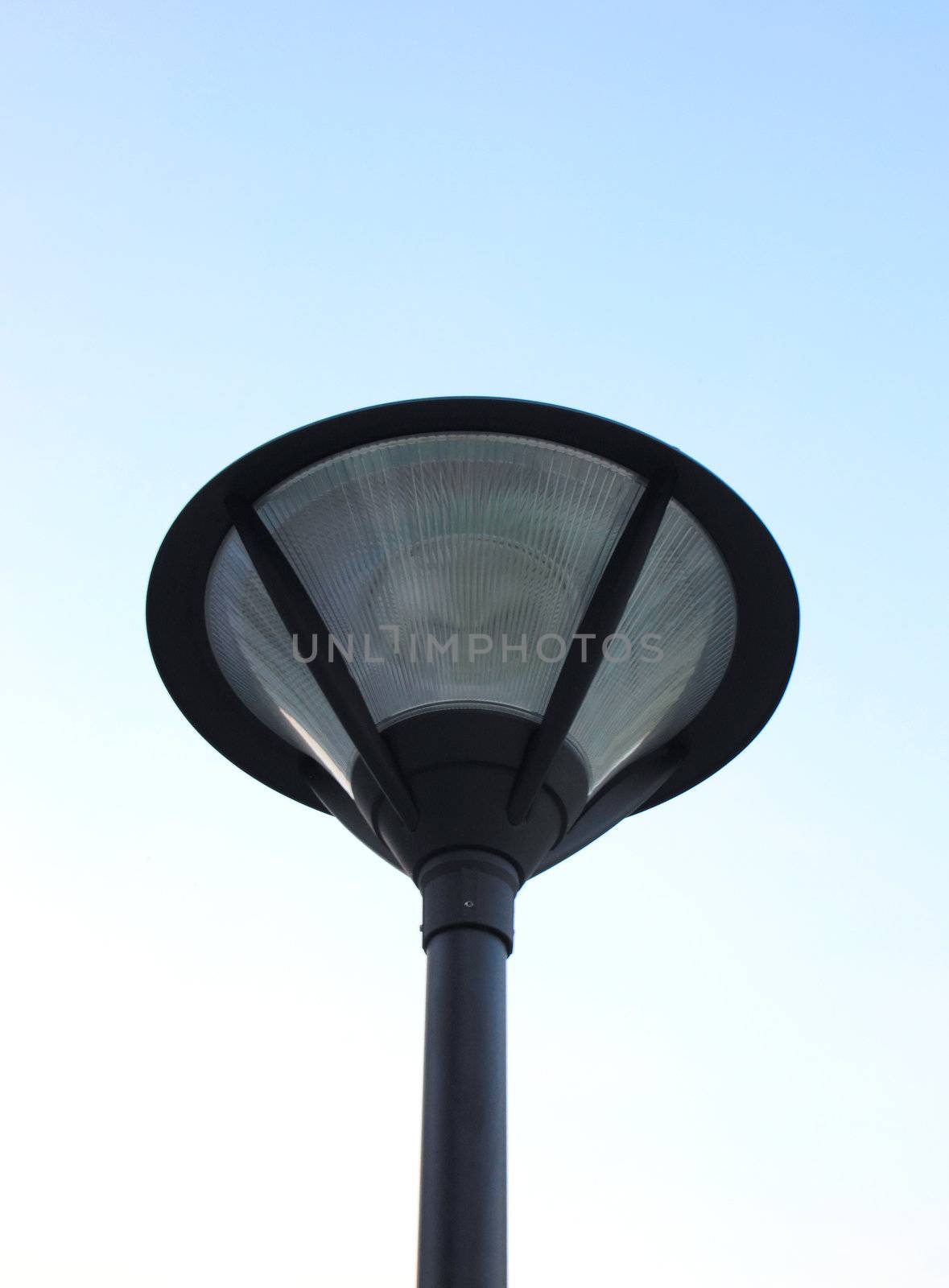 street light on blue sky  by nuchylee