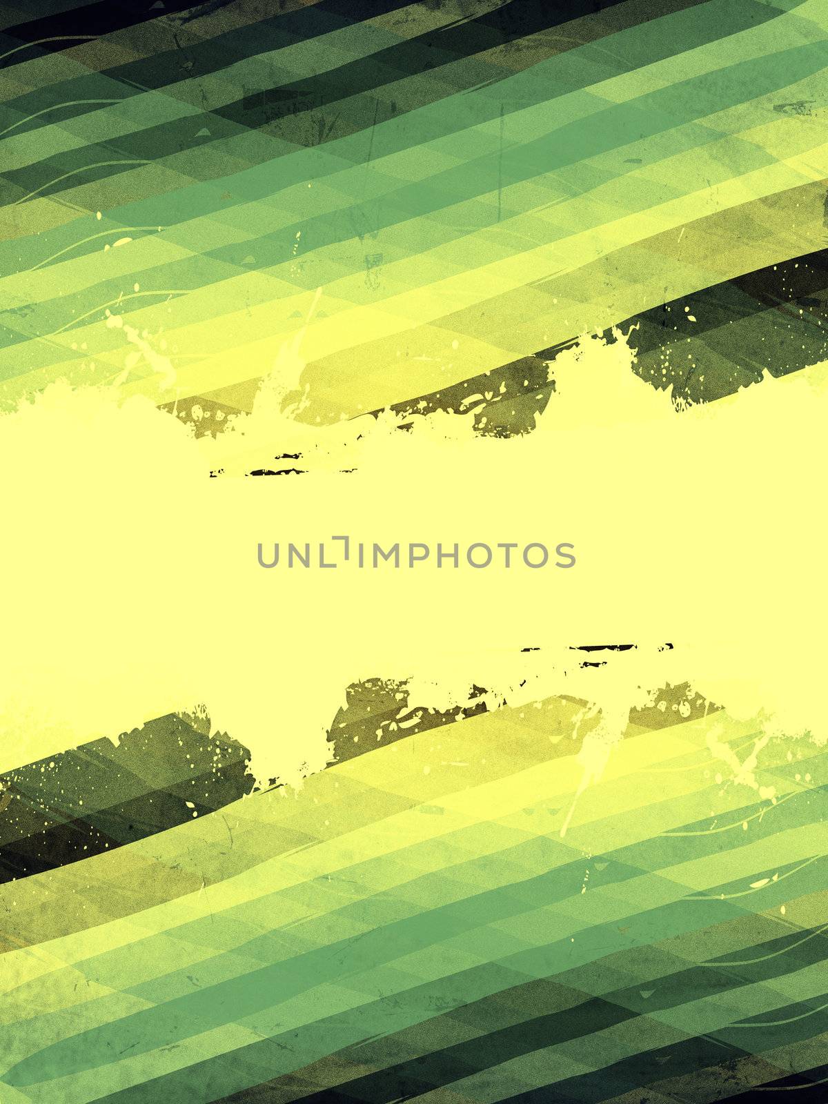 retro background with green rhombus and text space by marinini