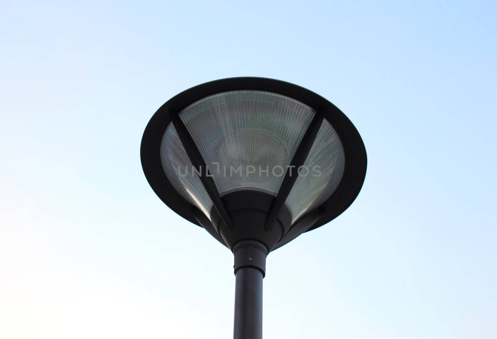 street light on blue sky  by nuchylee