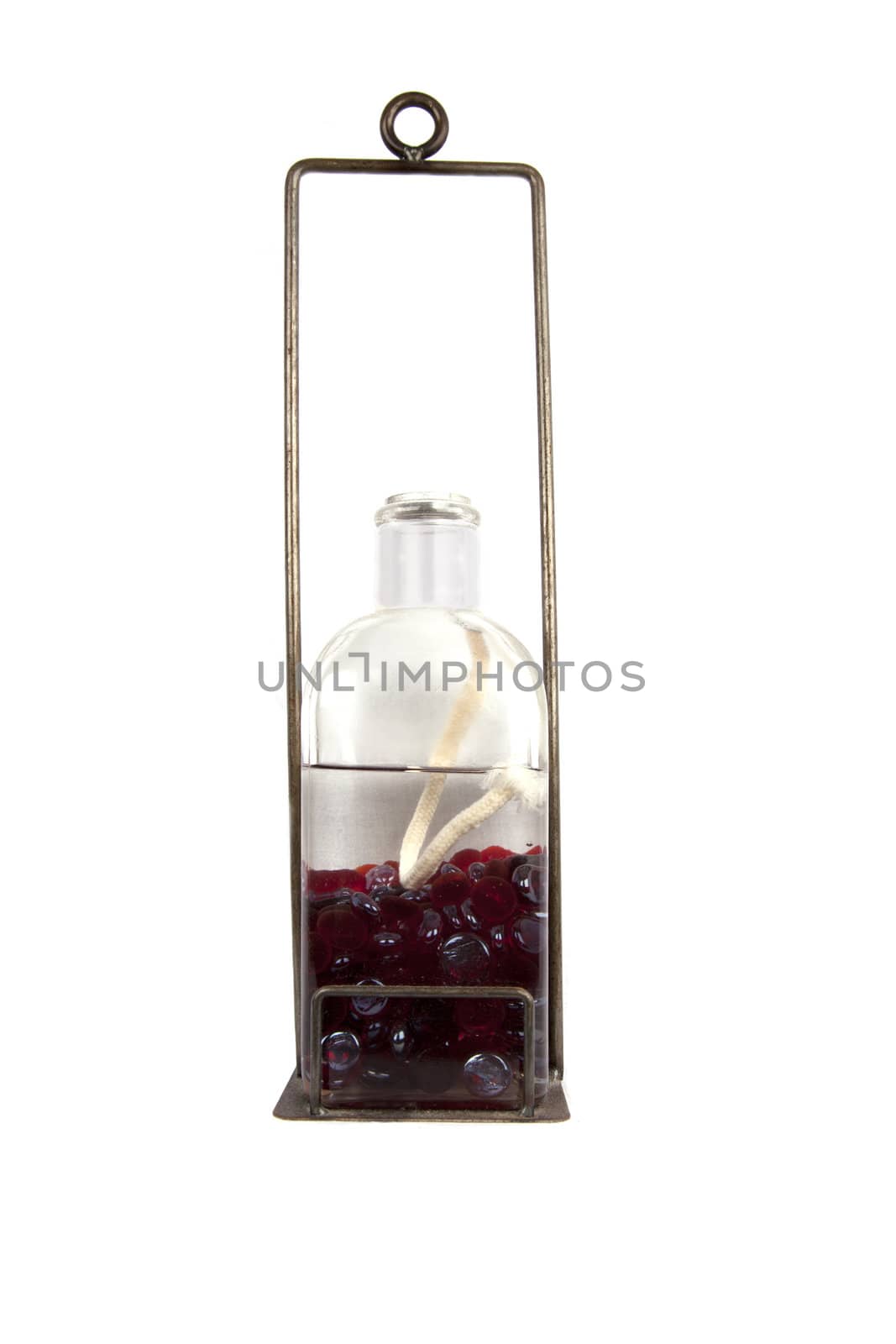 Oil lamp isolated on white