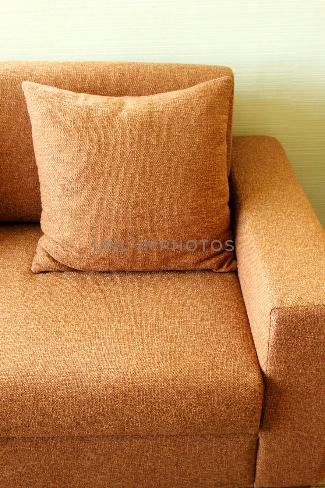 Close up of sofa in the living room  by nuchylee