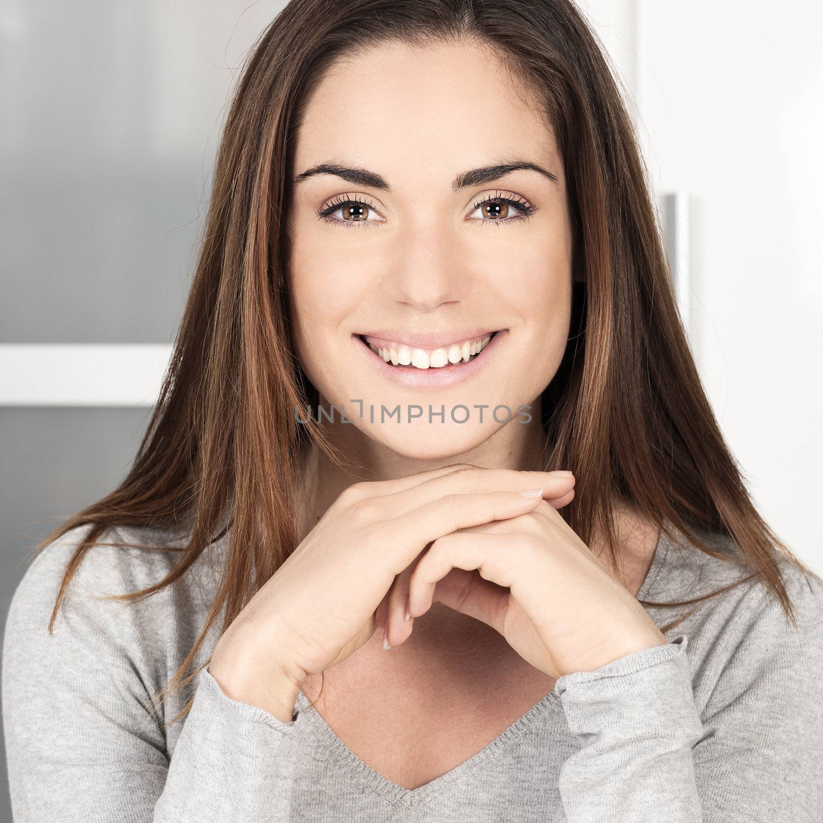 Portrait of happy smiling woman