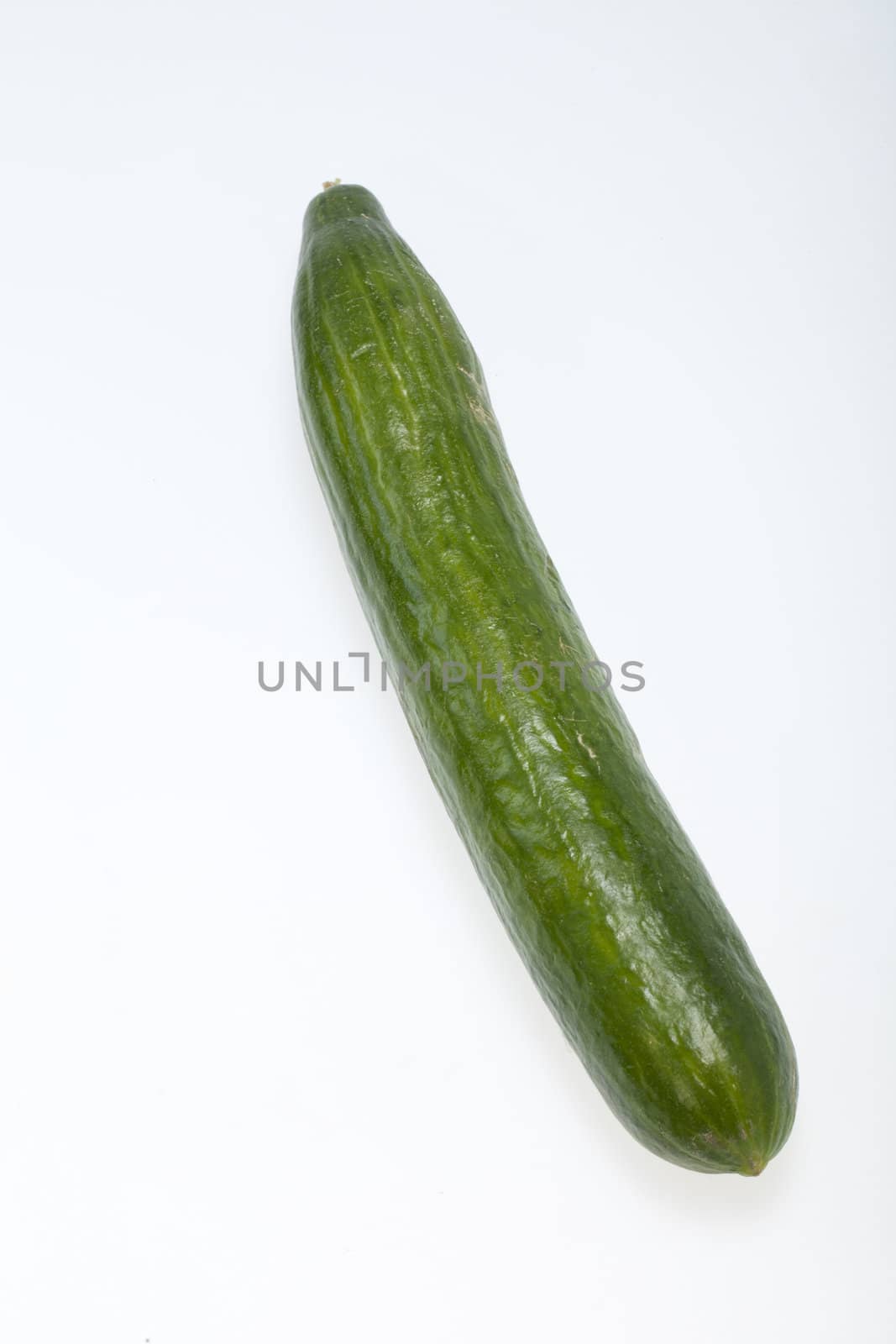 The green cucumber isolated on white background 