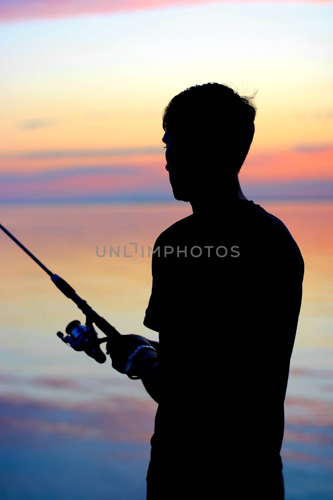 Fisherman Silhouette by sabphoto
