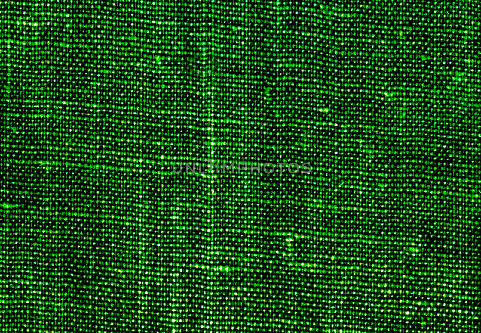 Texture of the Green Fabric Closeup