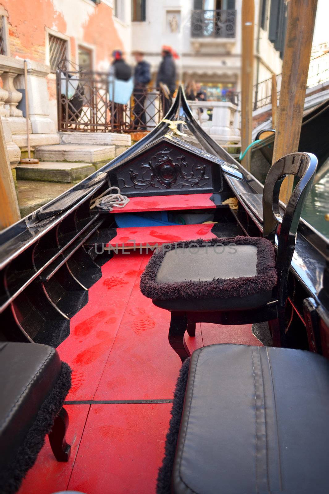Venetian typical boat - gondola, Italy