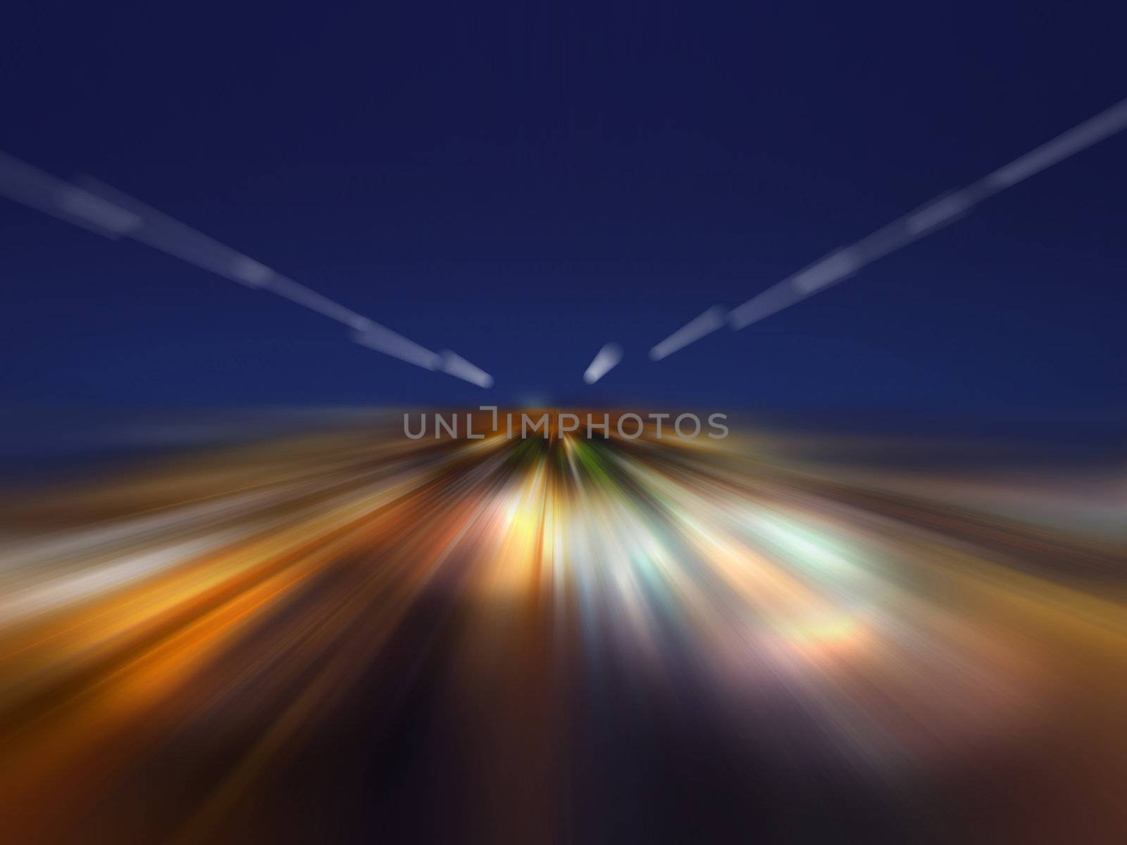 the speed of light in the night