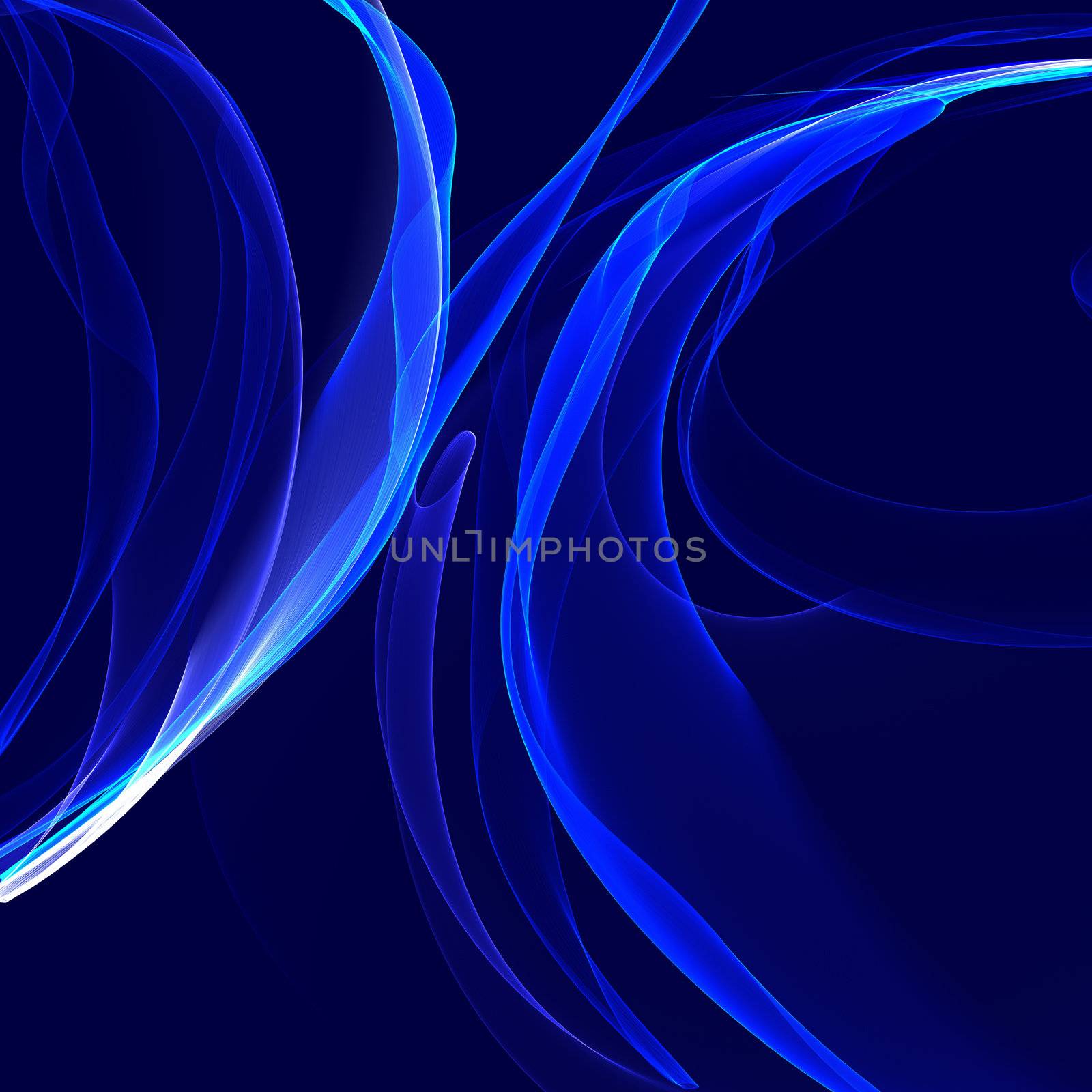 abstract blue smoke by butenkow