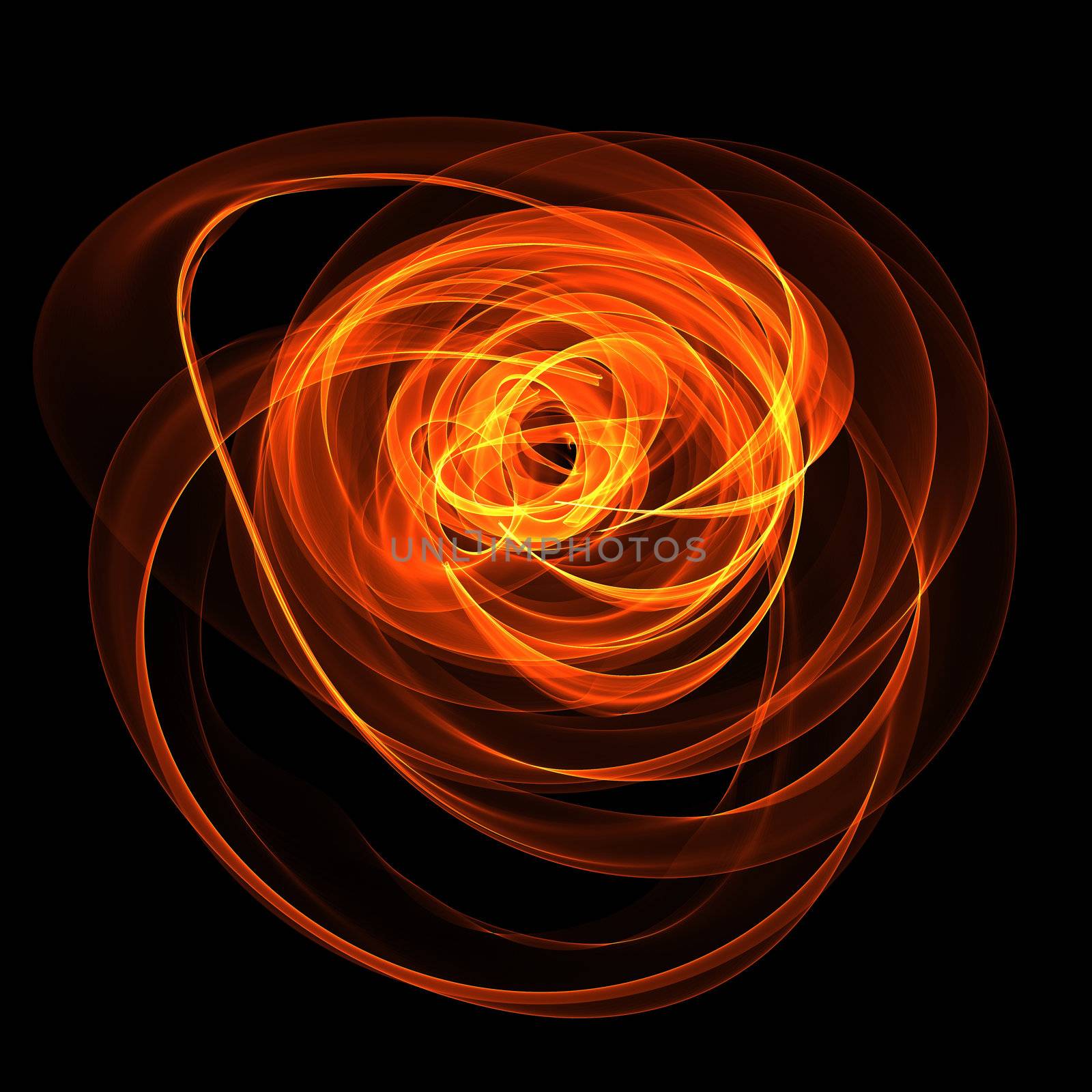 abstract fiery nebula by butenkow