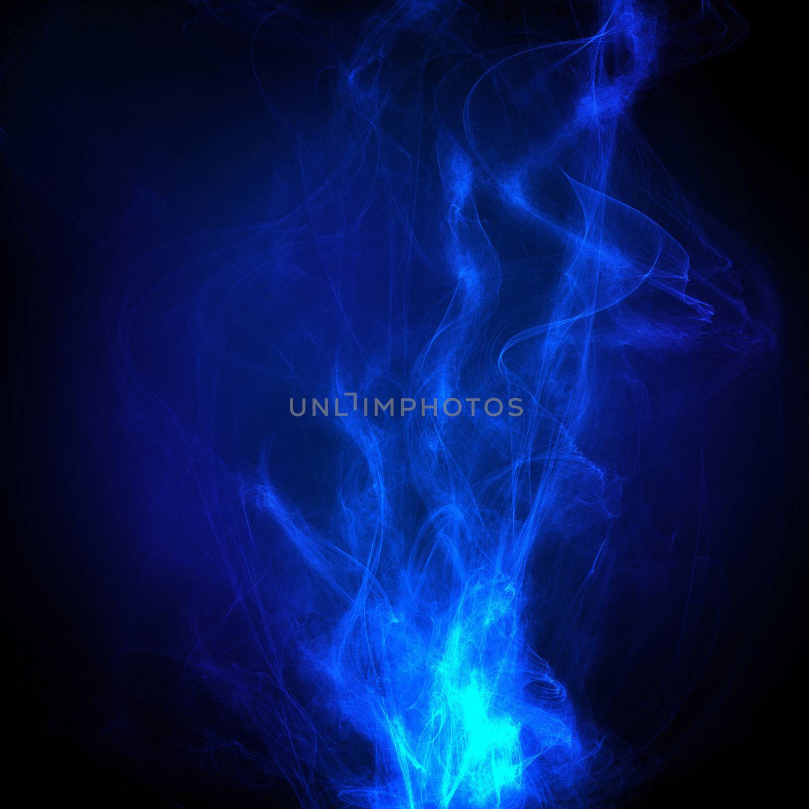 blue neon smoke by butenkow