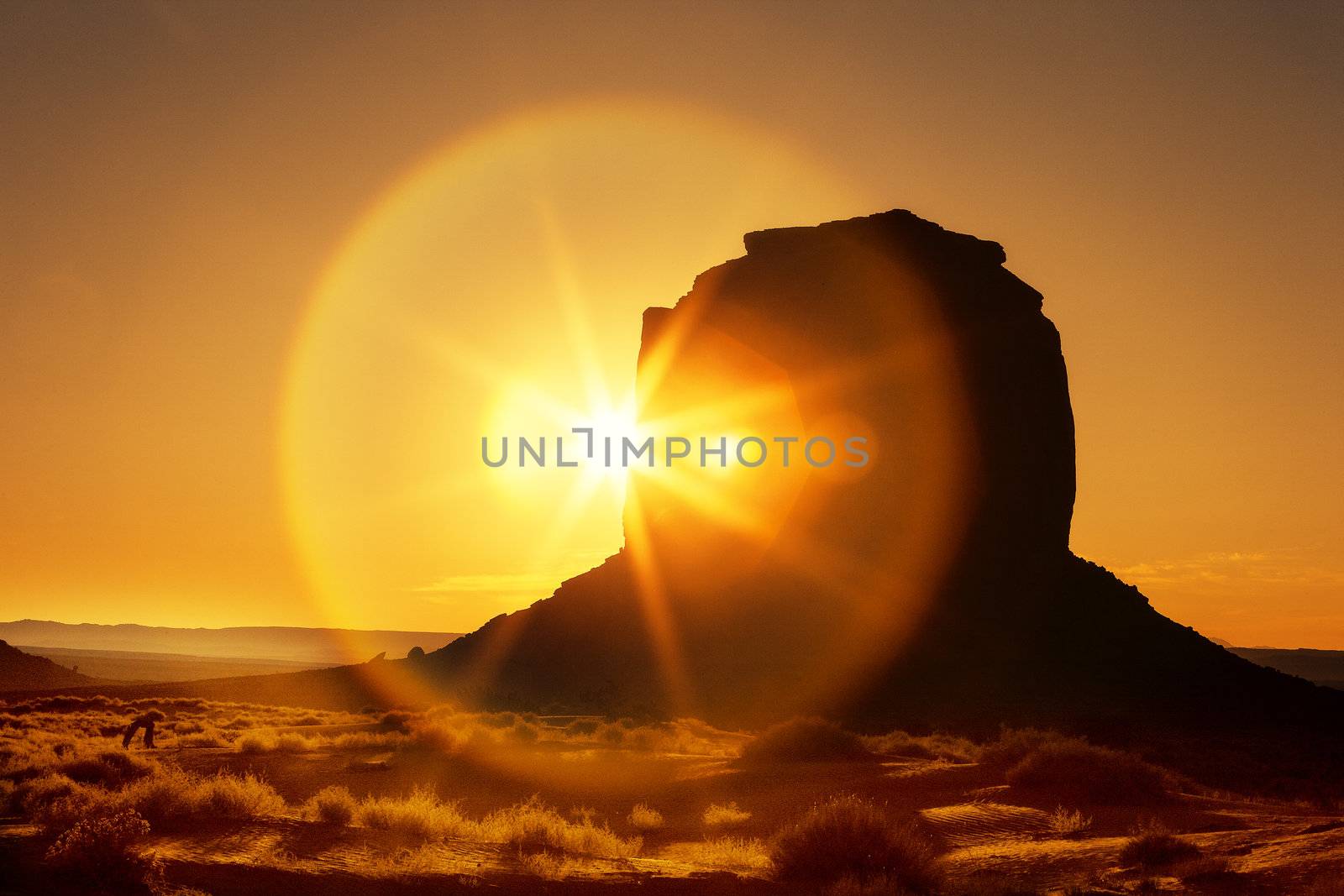 beautiful sunrise at Monument Valley, USA
