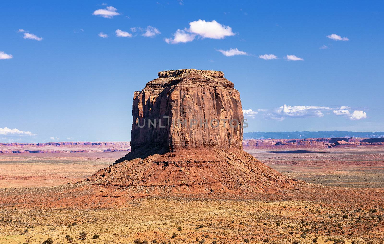 one of the famous rocks at Monument Valley, USA