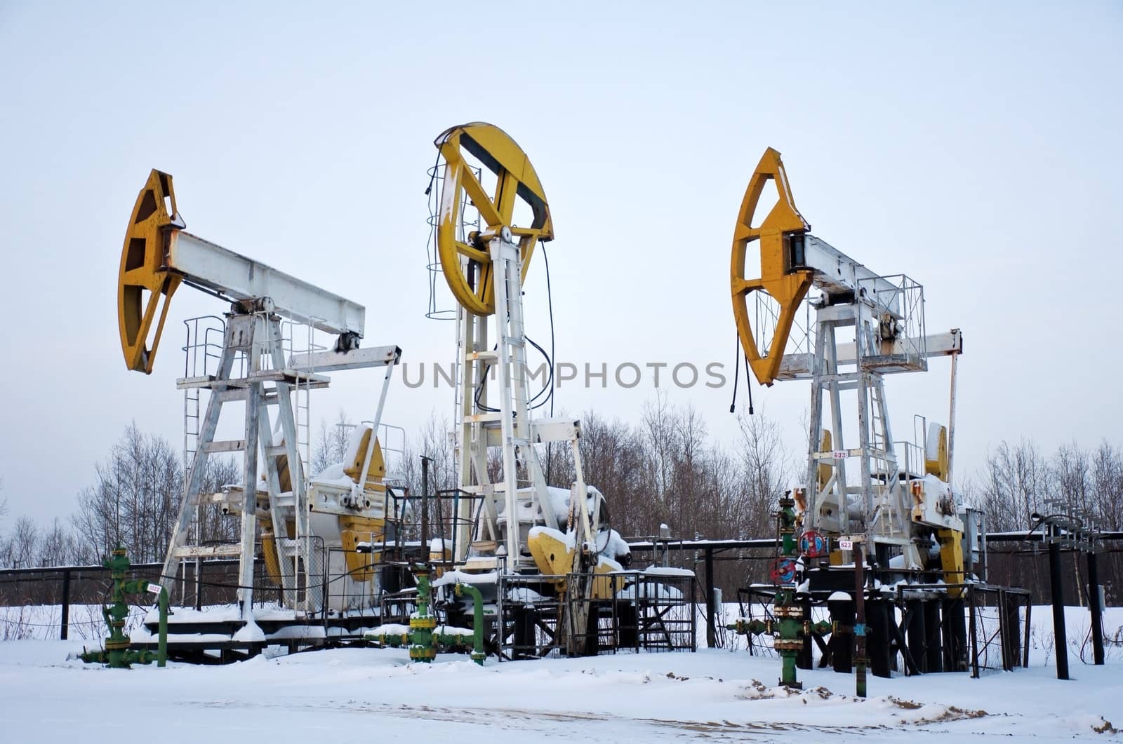 pumpjacks were stopped at the oil fields. limiting production of hydrocarbons.