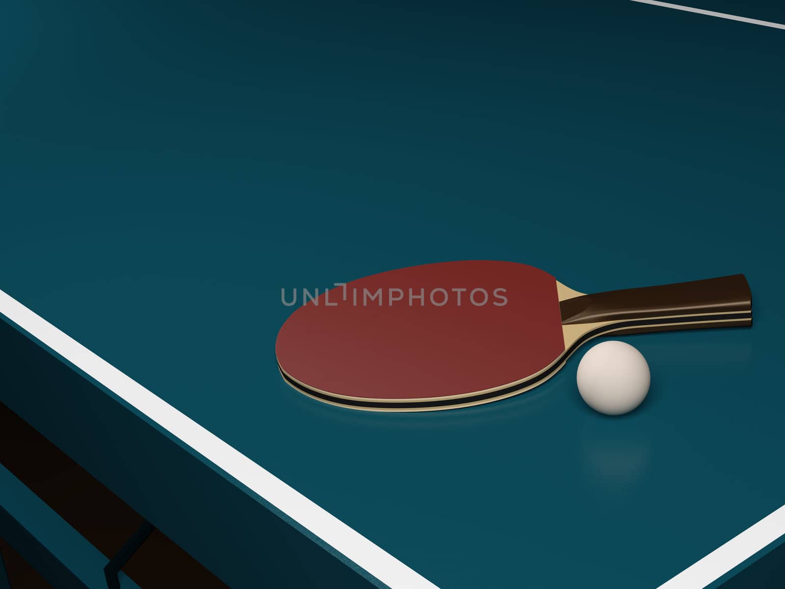 Table Tennis with One Racket and a Ball by shkyo30