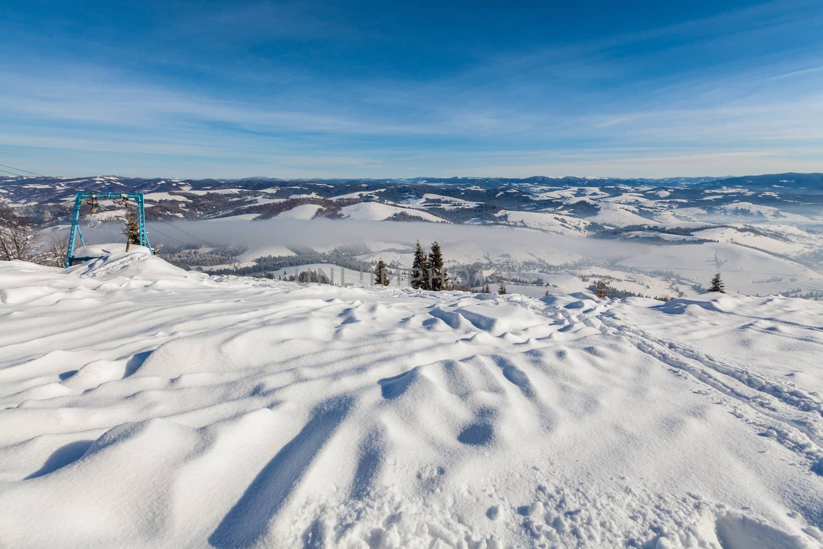 Image of Carpathian mountains in winter