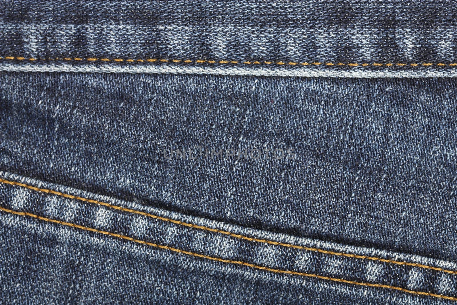 Jeans fabric background texture. Dark blue textile abstract.