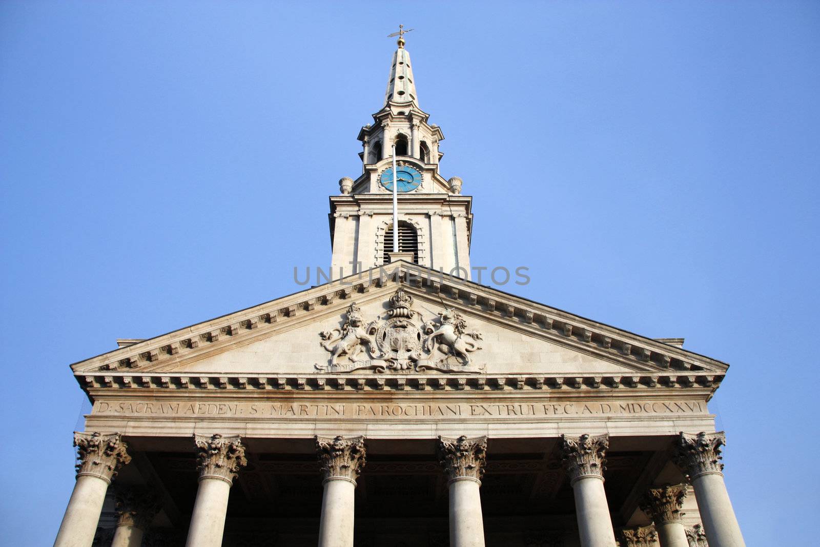 St. Martin-in-the-Fields - Anglican church at the northeast corner of Trafalgar Square in the City of Westminster, London
