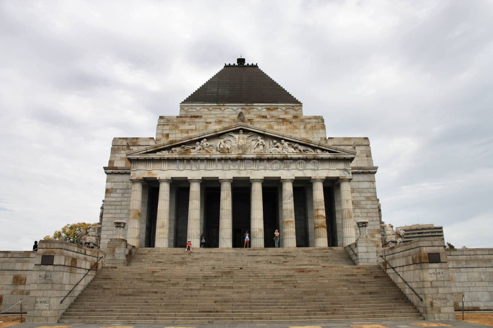 Shrine of Remembrance - huge war memorial in Melbourne, Australia