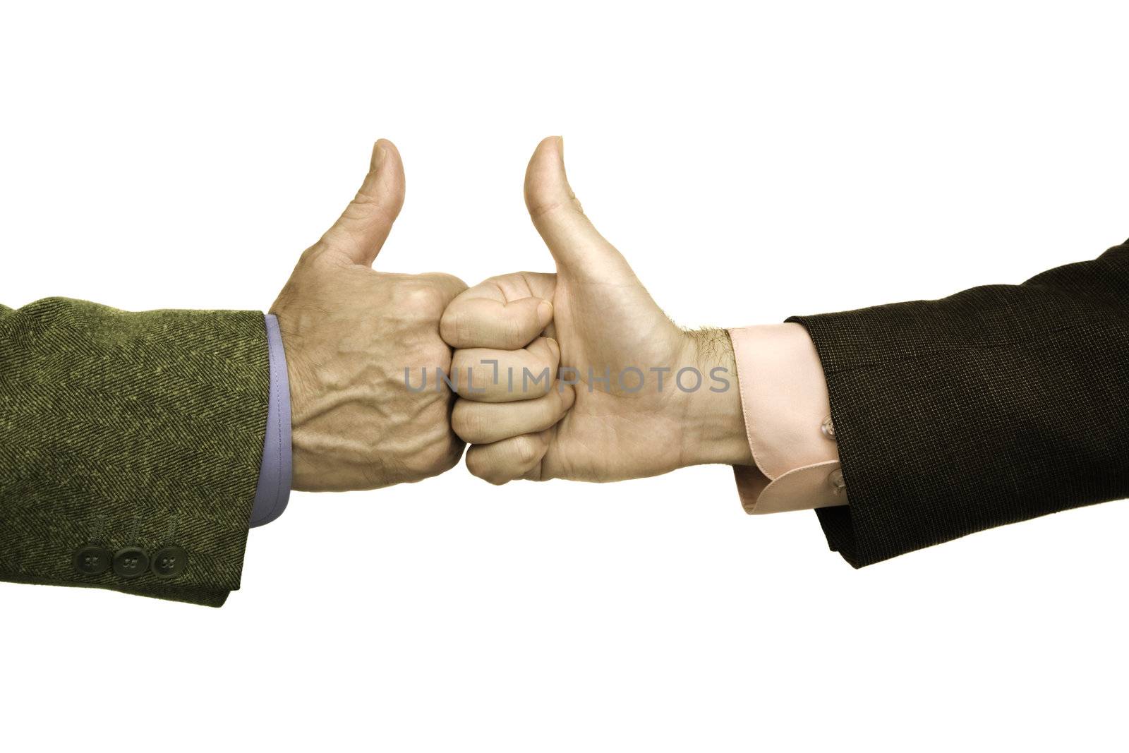good deal,isolated hands of businessmen