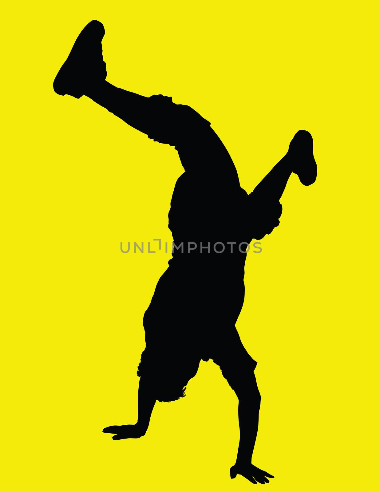 isolated on yellow background ,made from my image