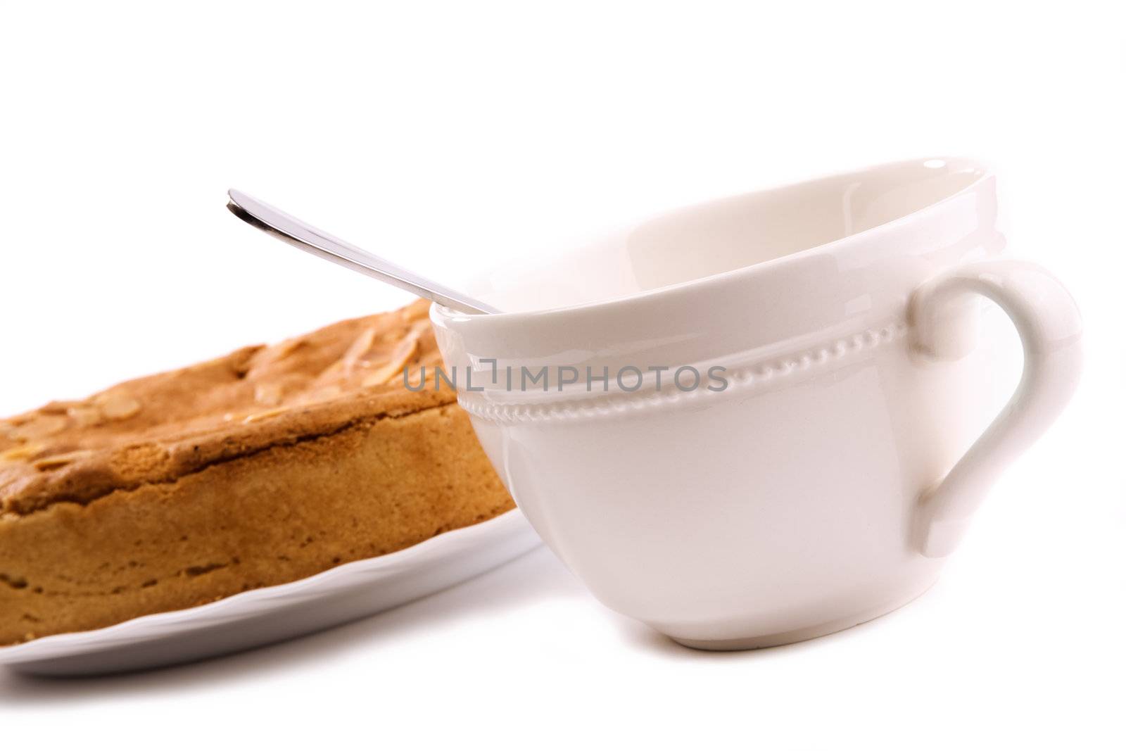 food and drink concept isolated on white background, focus point on cup(selective)