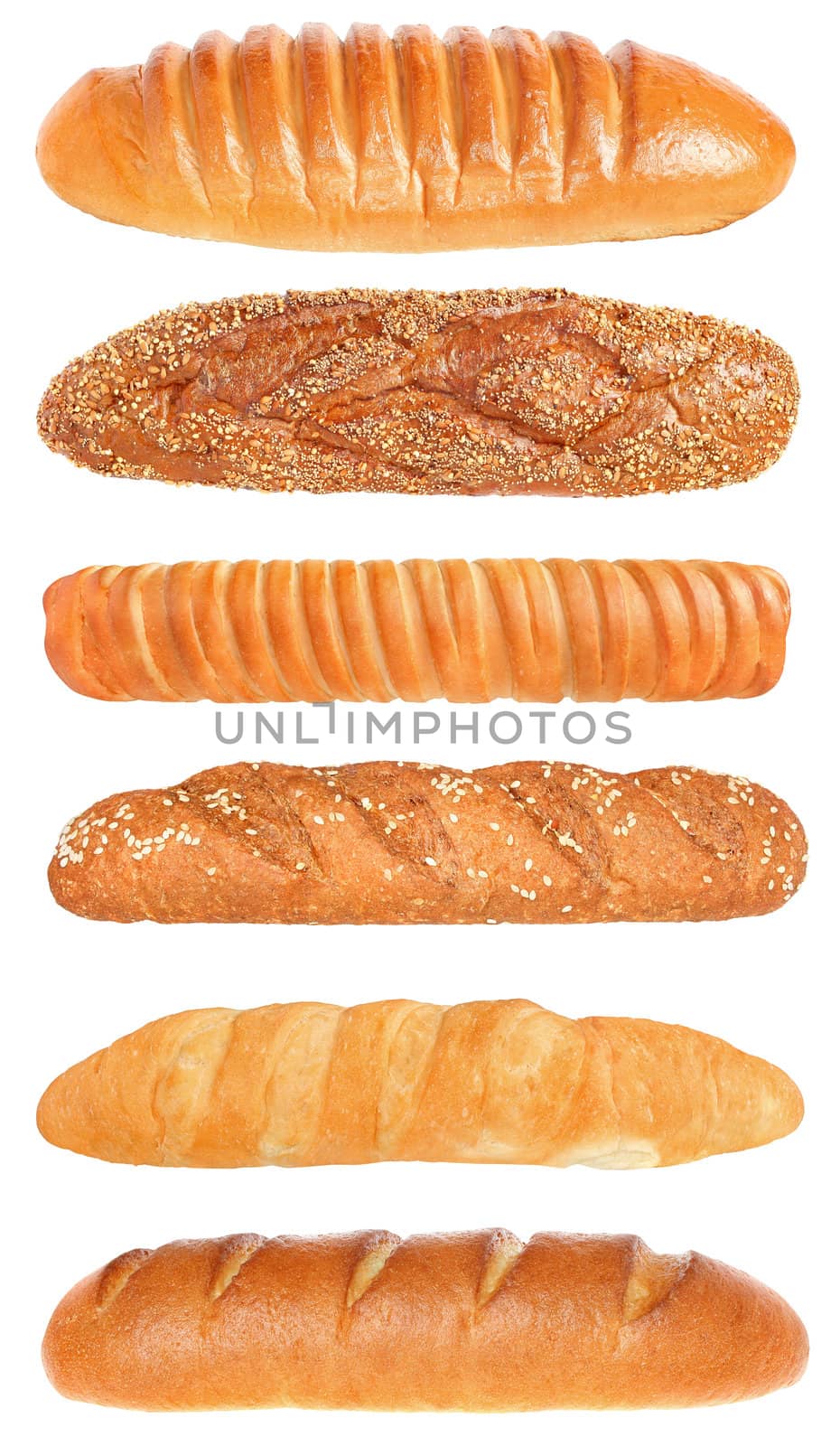 Set loaf on a white background.