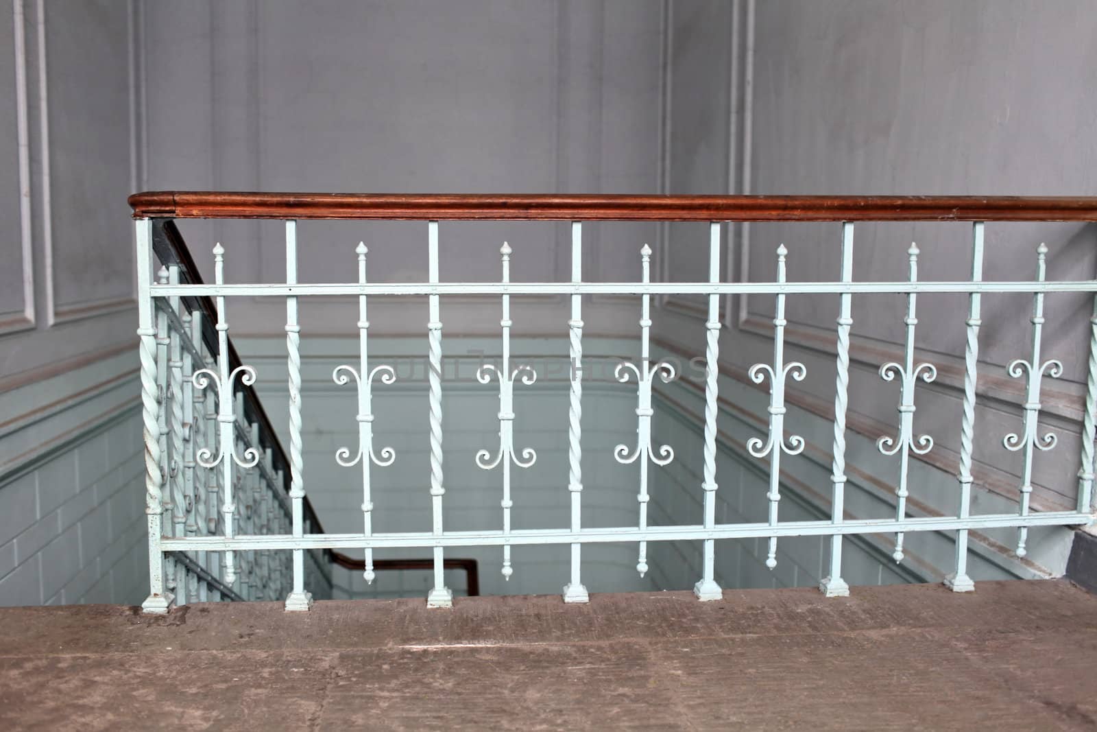 railings interior of the old house