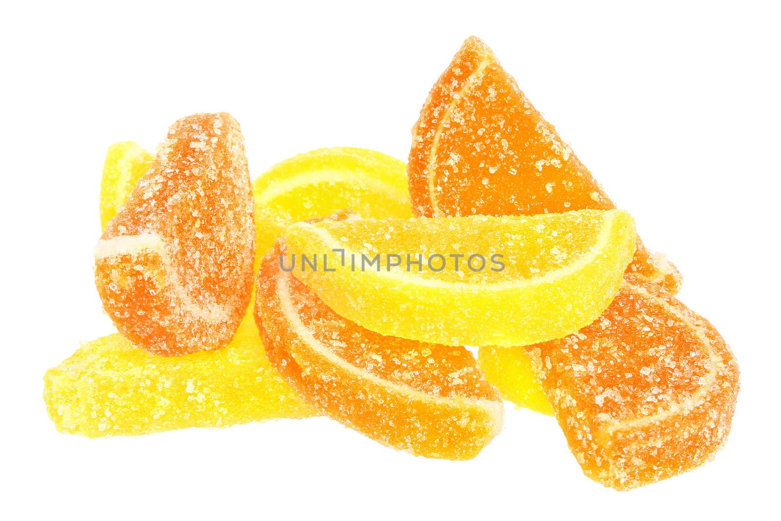 Candy on a white background.
