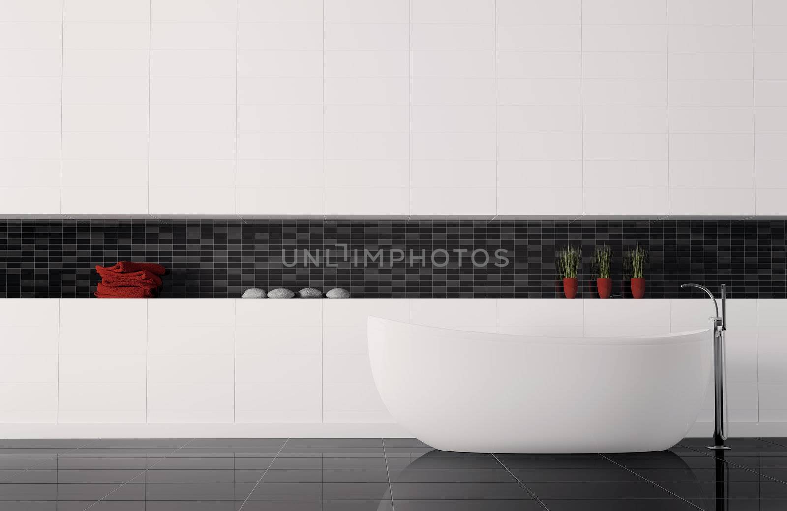 bathroom interior 3d render