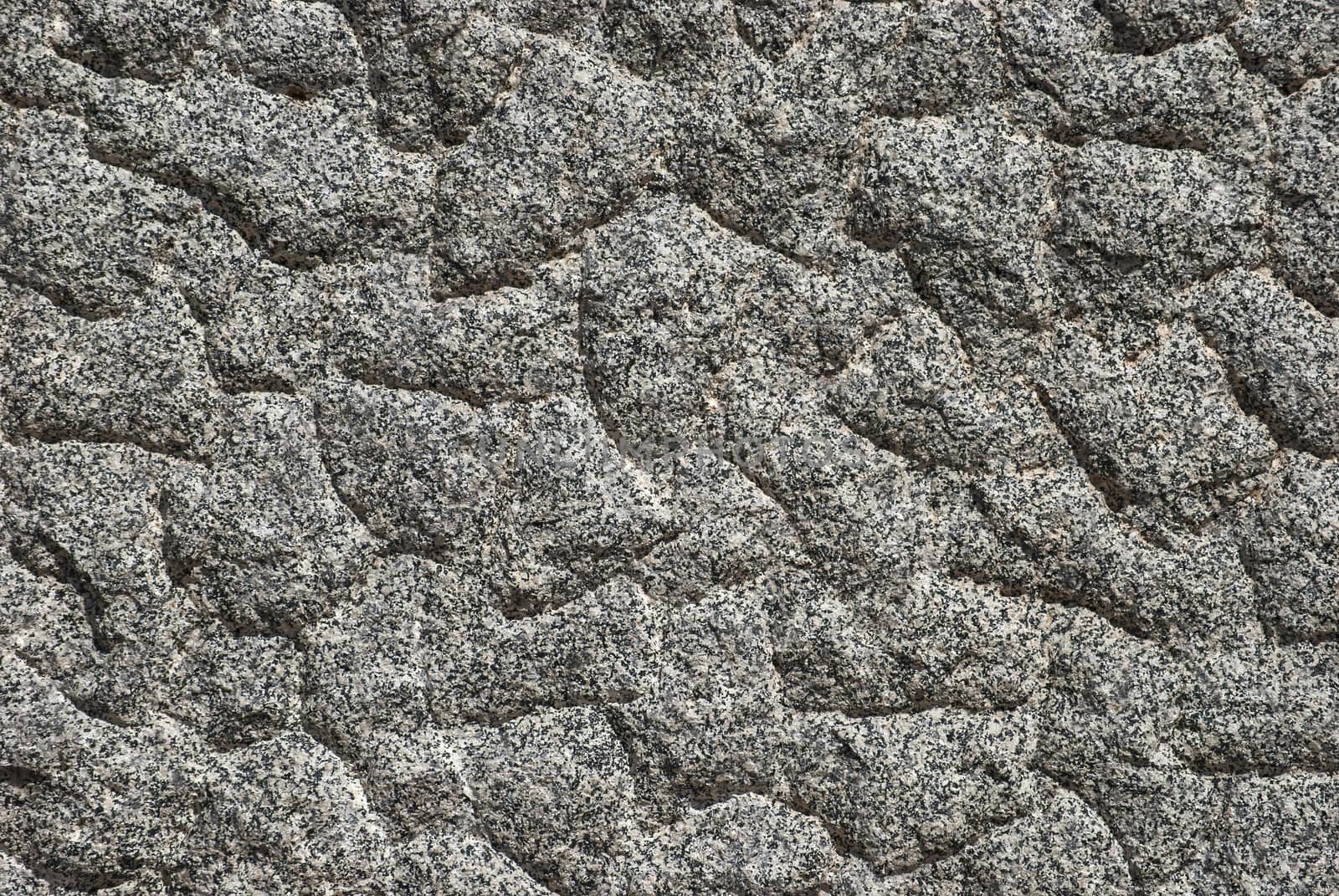 Granite block surface closeup by varbenov