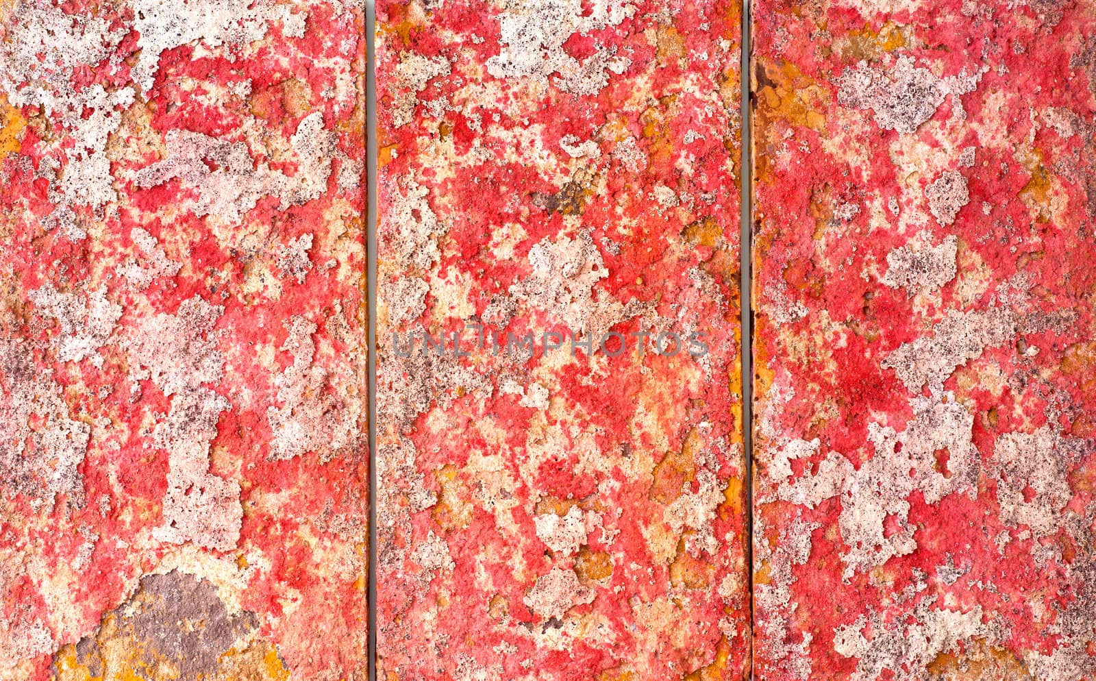 Close up of a red and pink picture