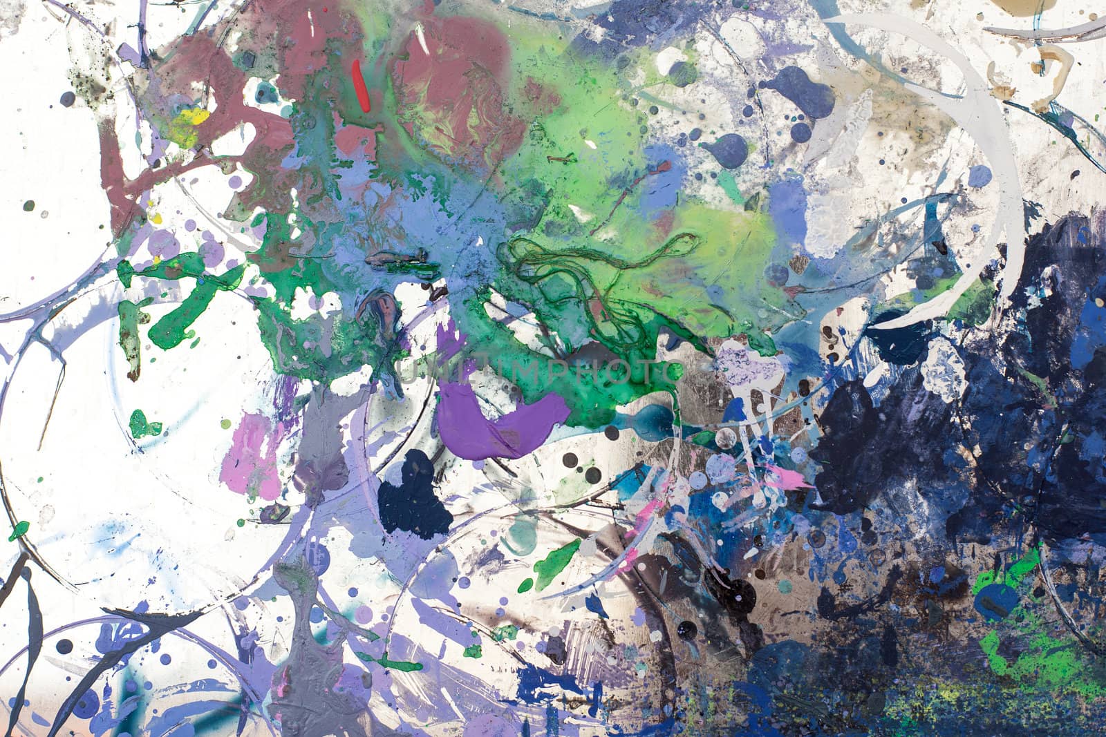 Photo of a painted surface painted with drip