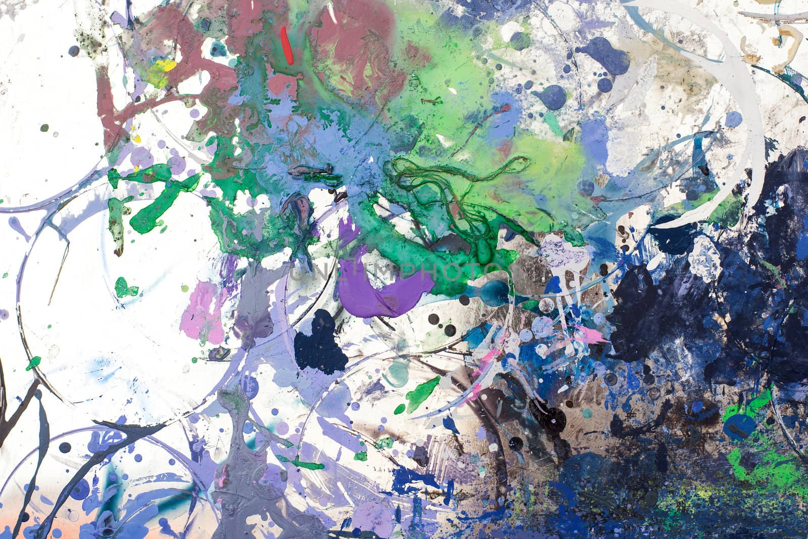 Photo of a painted surface painted with drip